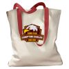 Canvas Tote with Contrasting Handles Thumbnail