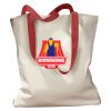 Canvas Tote with Contrasting Handles Thumbnail