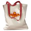 Canvas Tote with Contrasting Handles Thumbnail