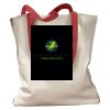 Canvas Tote with Contrasting Handles Thumbnail