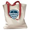 Canvas Tote with Contrasting Handles Thumbnail