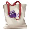 Canvas Tote with Contrasting Handles Thumbnail