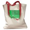 Canvas Tote with Contrasting Handles Thumbnail