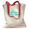 Canvas Tote with Contrasting Handles Thumbnail