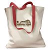 Canvas Tote with Contrasting Handles Thumbnail