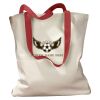 Canvas Tote with Contrasting Handles Thumbnail
