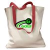 Canvas Tote with Contrasting Handles Thumbnail