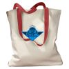 Canvas Tote with Contrasting Handles Thumbnail