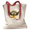 Canvas Tote with Contrasting Handles Thumbnail