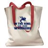 Canvas Tote with Contrasting Handles Thumbnail