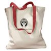 Canvas Tote with Contrasting Handles Thumbnail