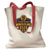 Canvas Tote with Contrasting Handles Thumbnail