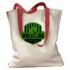 Canvas Tote with Contrasting Handles Thumbnail