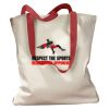 Canvas Tote with Contrasting Handles Thumbnail