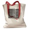 Canvas Tote with Contrasting Handles Thumbnail