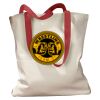 Canvas Tote with Contrasting Handles Thumbnail