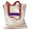 Canvas Tote with Contrasting Handles Thumbnail
