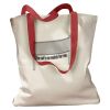 Canvas Tote with Contrasting Handles Thumbnail