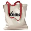 Canvas Tote with Contrasting Handles Thumbnail