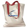 Canvas Tote with Contrasting Handles Thumbnail