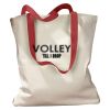 Canvas Tote with Contrasting Handles Thumbnail