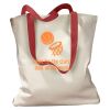 Canvas Tote with Contrasting Handles Thumbnail