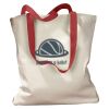 Canvas Tote with Contrasting Handles Thumbnail