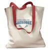 Canvas Tote with Contrasting Handles Thumbnail
