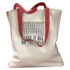 Canvas Tote with Contrasting Handles Thumbnail