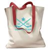Canvas Tote with Contrasting Handles Thumbnail