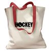 Canvas Tote with Contrasting Handles Thumbnail