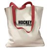 Canvas Tote with Contrasting Handles Thumbnail