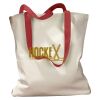 Canvas Tote with Contrasting Handles Thumbnail