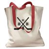 Canvas Tote with Contrasting Handles Thumbnail