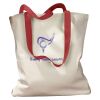 Canvas Tote with Contrasting Handles Thumbnail