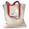 Canvas Tote with Contrasting Handles Thumbnail