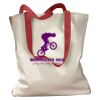 Canvas Tote with Contrasting Handles Thumbnail