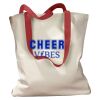 Canvas Tote with Contrasting Handles Thumbnail