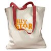 Canvas Tote with Contrasting Handles Thumbnail
