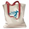 Canvas Tote with Contrasting Handles Thumbnail