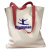 Canvas Tote with Contrasting Handles Thumbnail