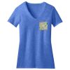 Women's Perfect Blend ® CVC V Neck Tee Thumbnail