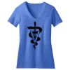 Women's Perfect Blend ® CVC V Neck Tee Thumbnail