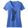 Women's Perfect Blend ® CVC V Neck Tee Thumbnail