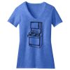 Women's Perfect Blend ® CVC V Neck Tee Thumbnail