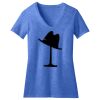 Women's Perfect Blend ® CVC V Neck Tee Thumbnail
