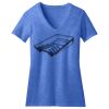 Women's Perfect Blend ® CVC V Neck Tee Thumbnail
