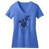 Women's Perfect Blend ® CVC V Neck Tee Thumbnail