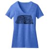 Women's Perfect Blend ® CVC V Neck Tee Thumbnail