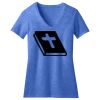 Women's Perfect Blend ® CVC V Neck Tee Thumbnail